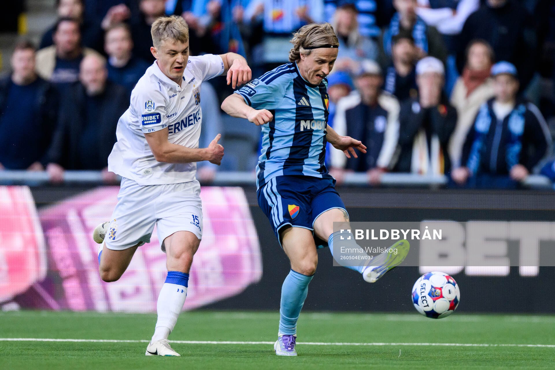 IFK Göteborgs David Kruse och Djurgårdens Jeppe Okkels