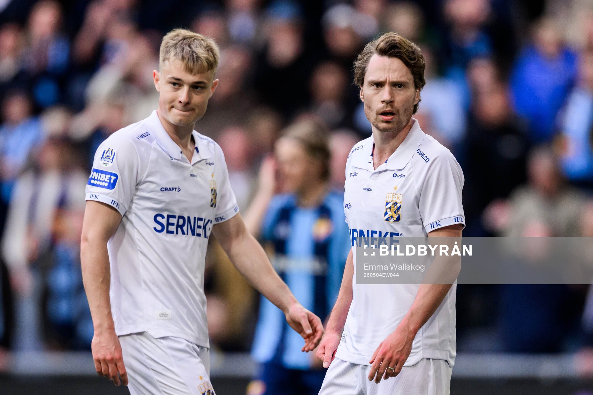 IFK Göteborgs David Kruse och Filip Ottosson deppar