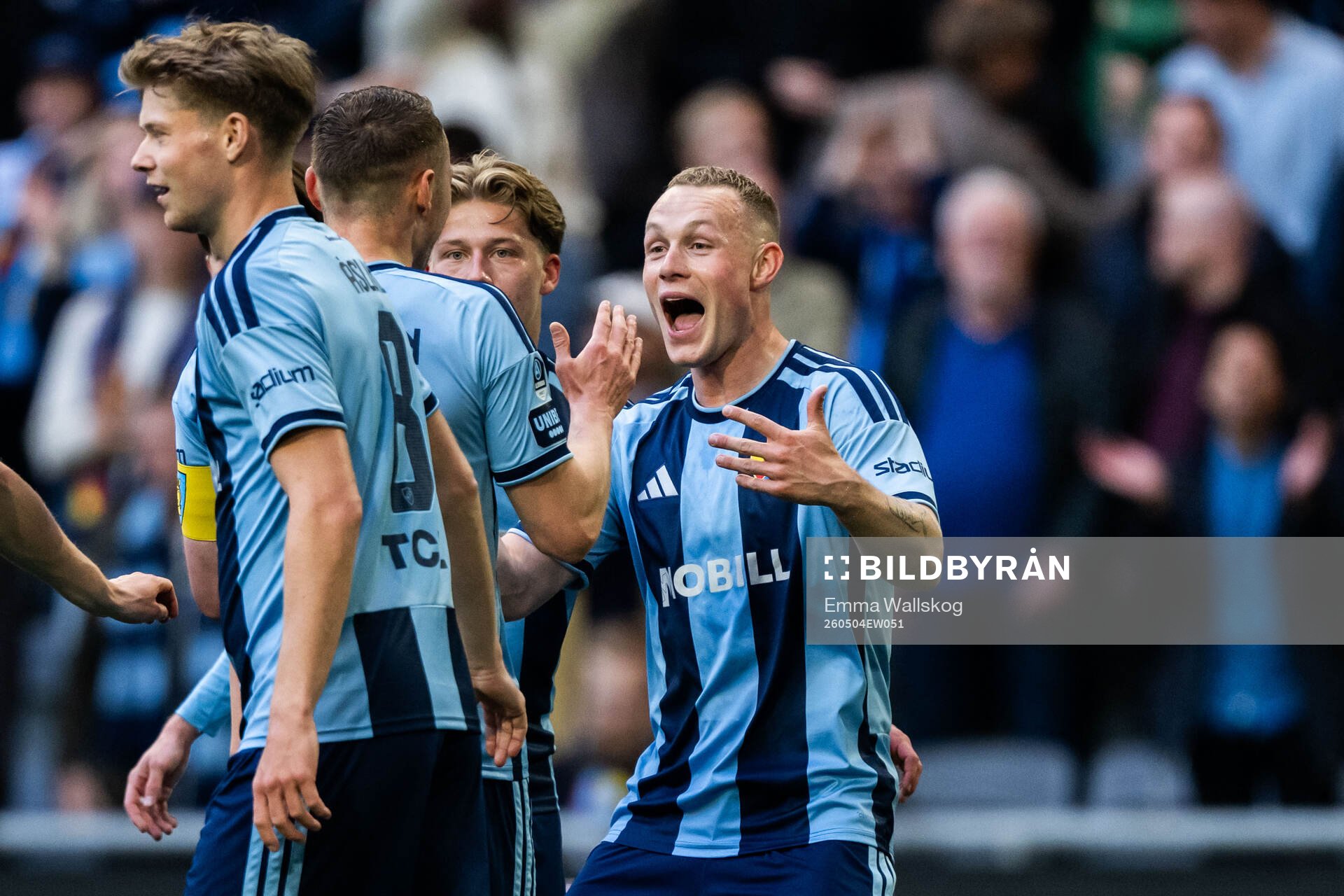 Djurgårdens Kristian Lien jublar
