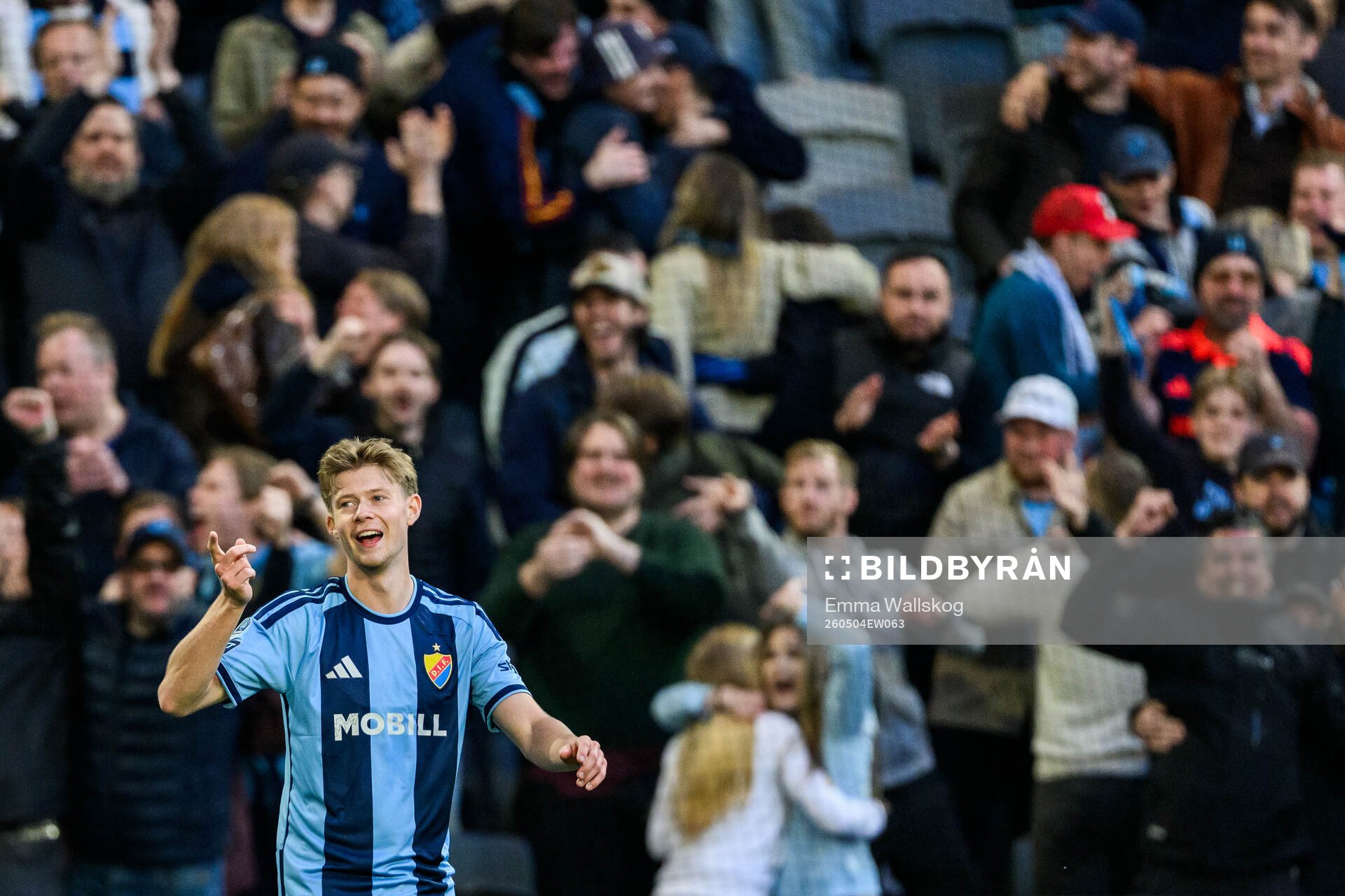 Djurgårdens Patric Åslund jublar