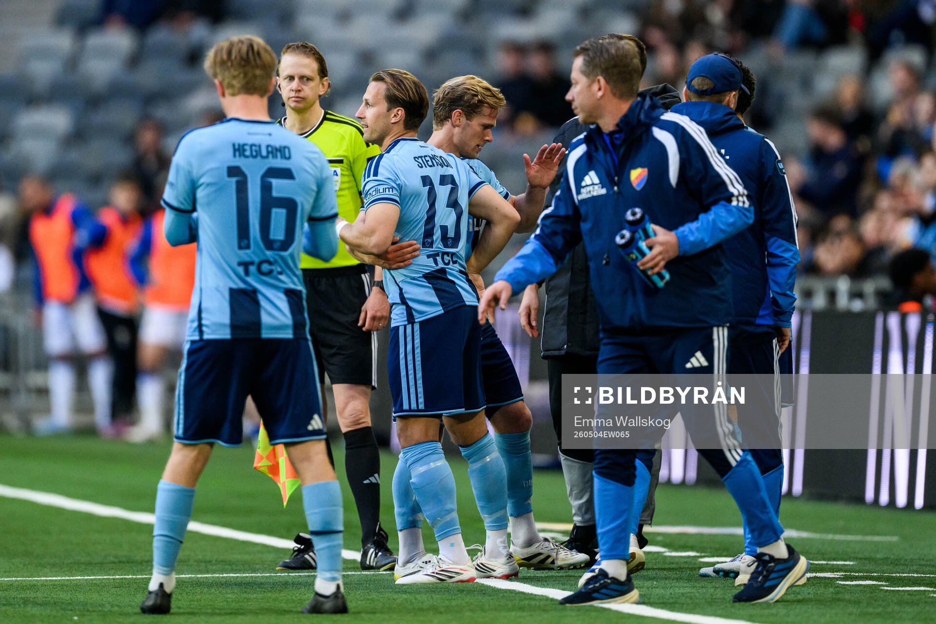 Djurgårdens Daniel Stensson och Hampus Finndell