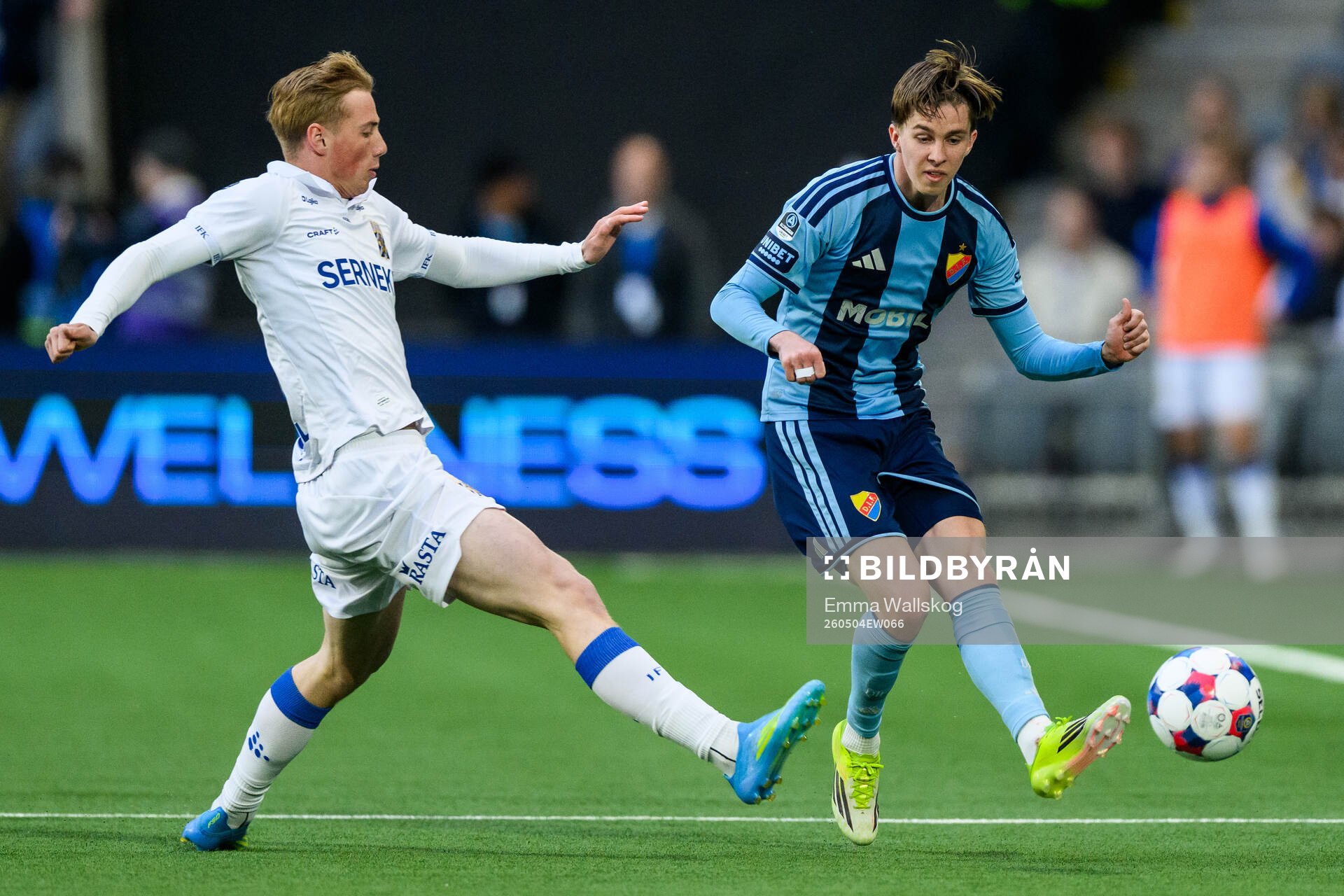 IFK Göteborgs Benjamin Brantlind och Djurgårdens Max