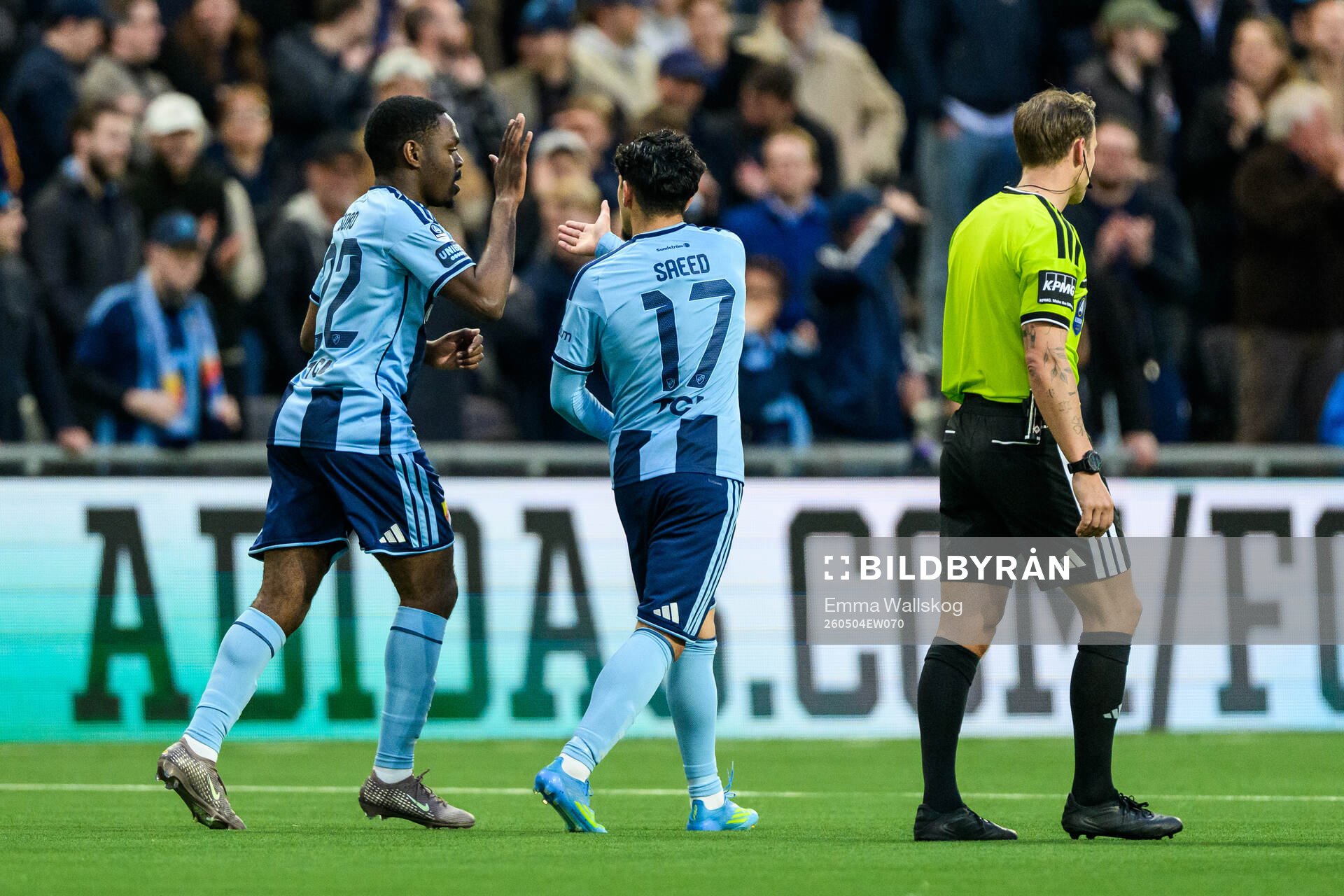 Djurgårdens Joel Asoro jublar
