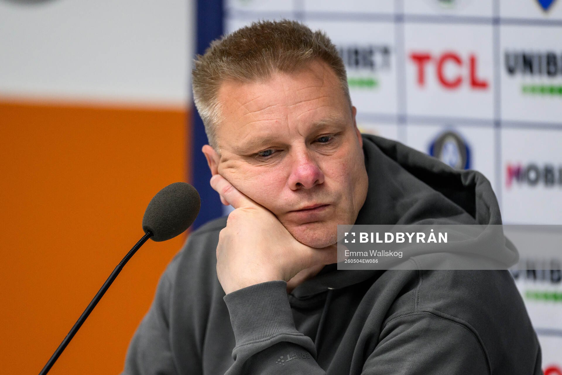 IFK Göteborgs tränare Stefan Billborn på presskonferensen