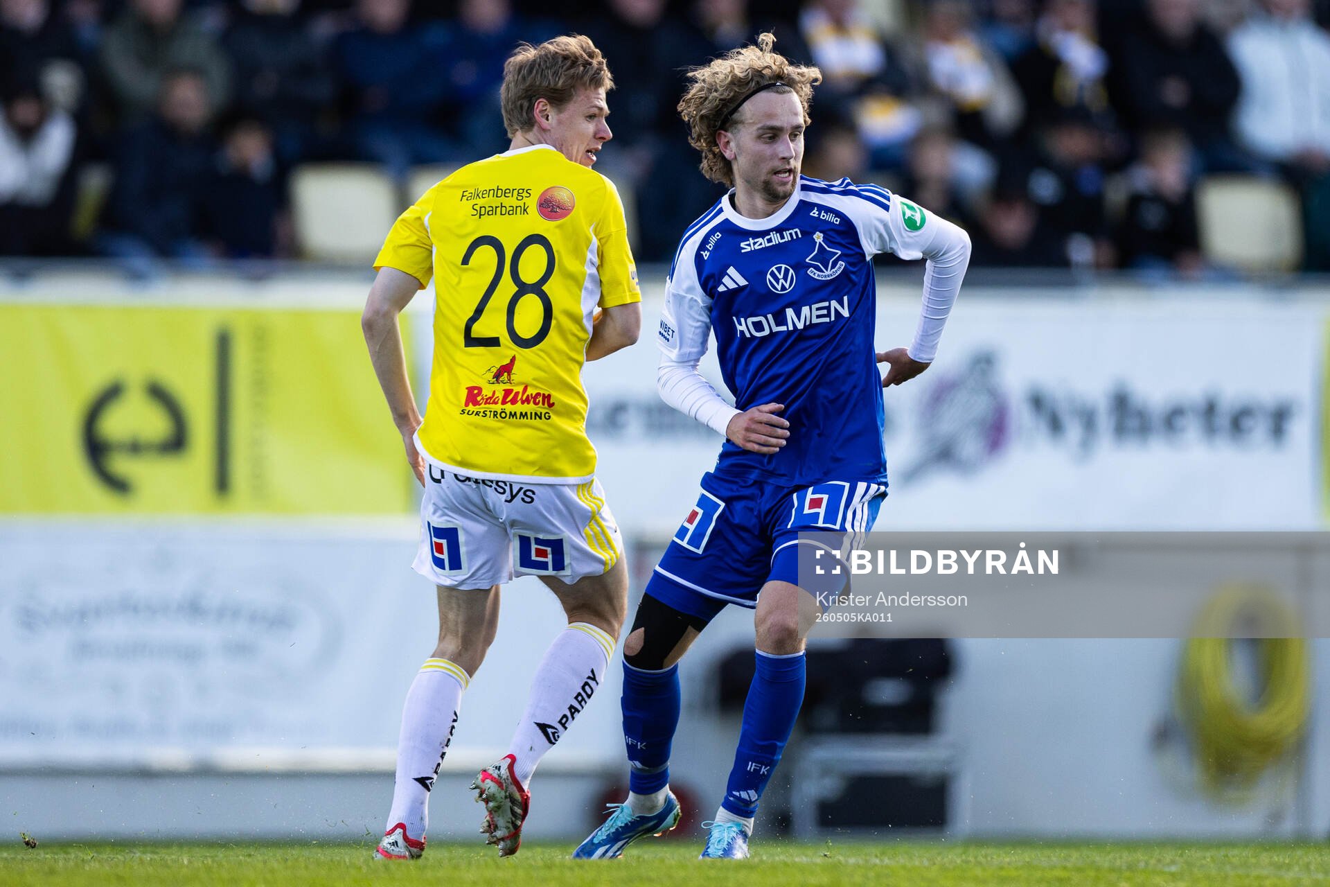 Falkenbergs Melker Nilsson och IFK Norrköpings Leo Lif