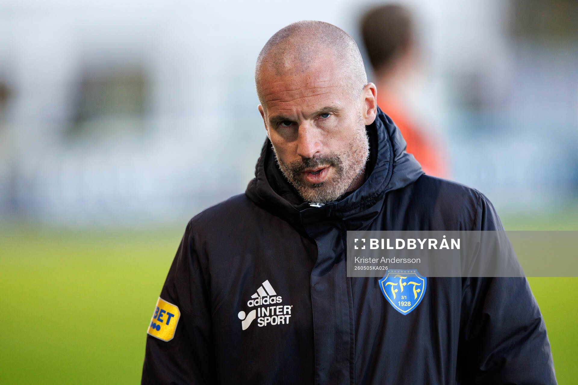 Falkenbergs tränare Christoffer Andersson