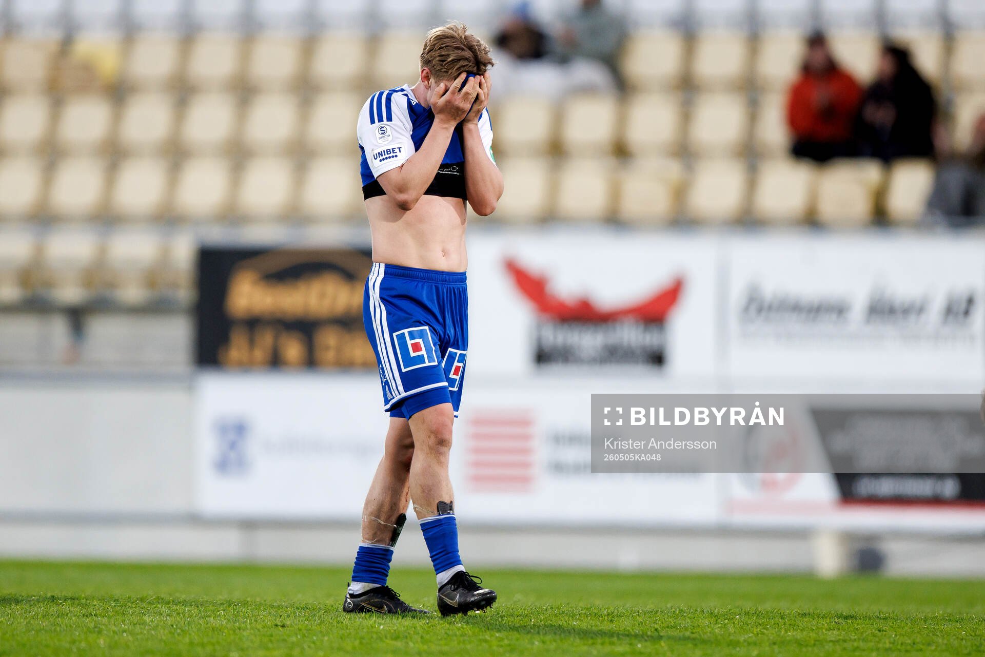 IFK Norrköpings Aleksander Opsahl deppar