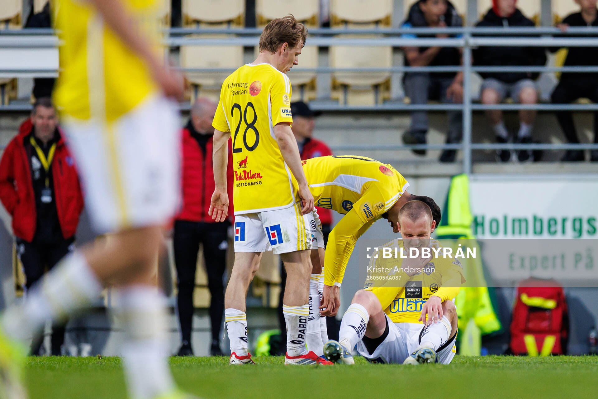 Falkenbergs Nils Bertilsson har ont