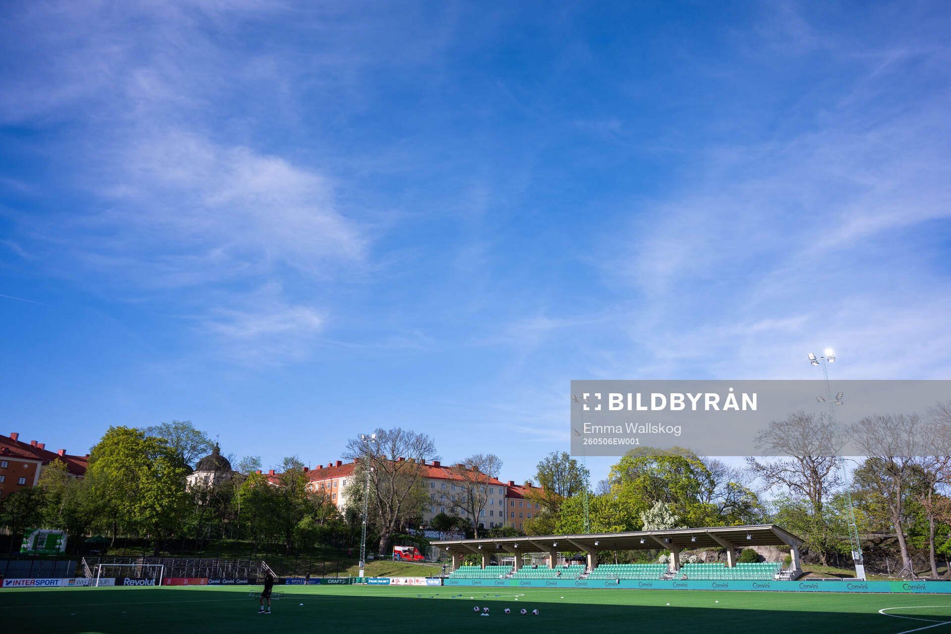 Vy över Hammarby IP