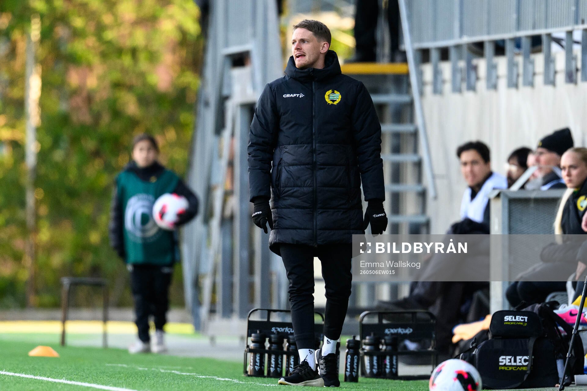 Hammarbys tränare William Strömberg