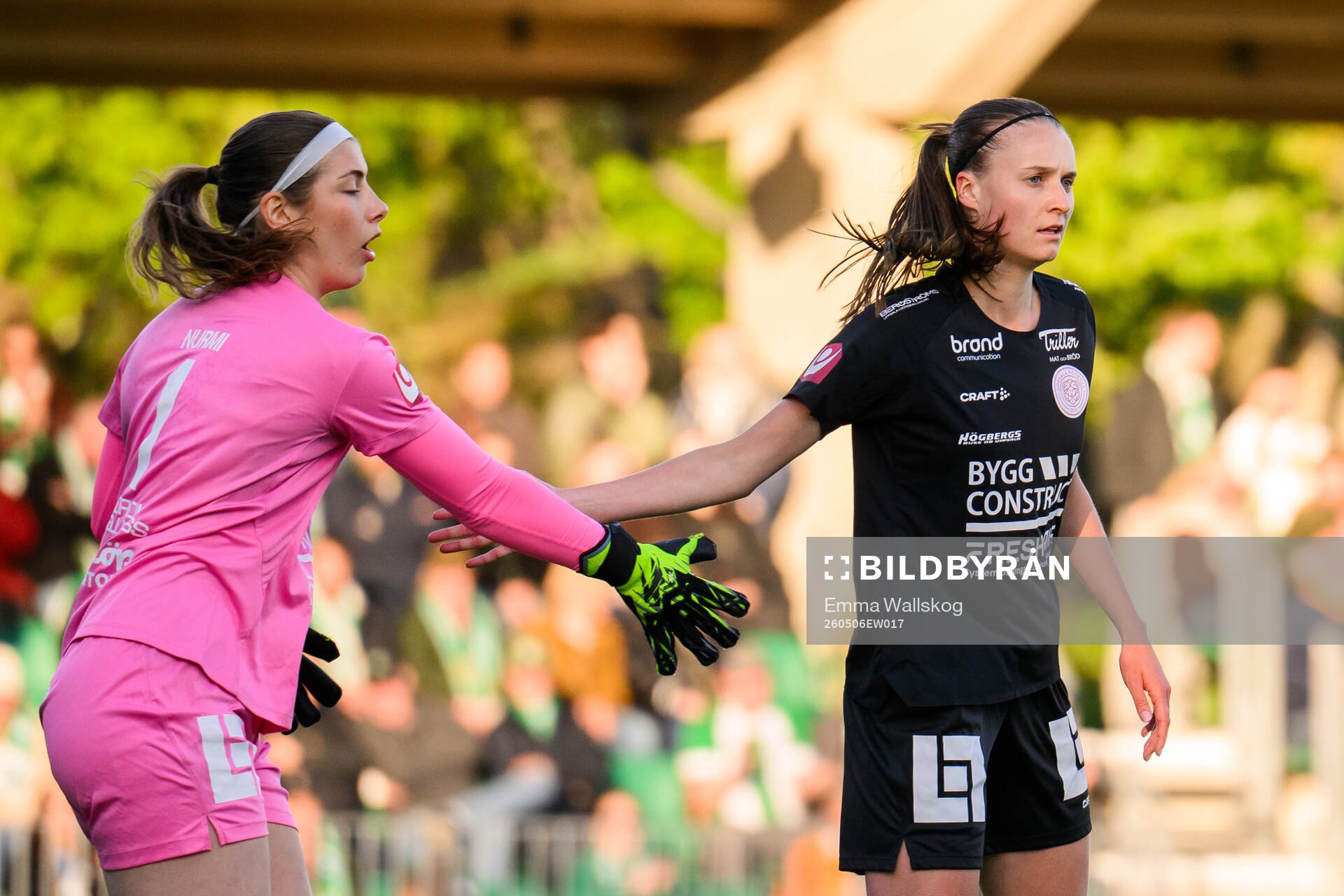 IK Uppsalas målvakt Matilda Mari Karoliina Nurmi och Julia