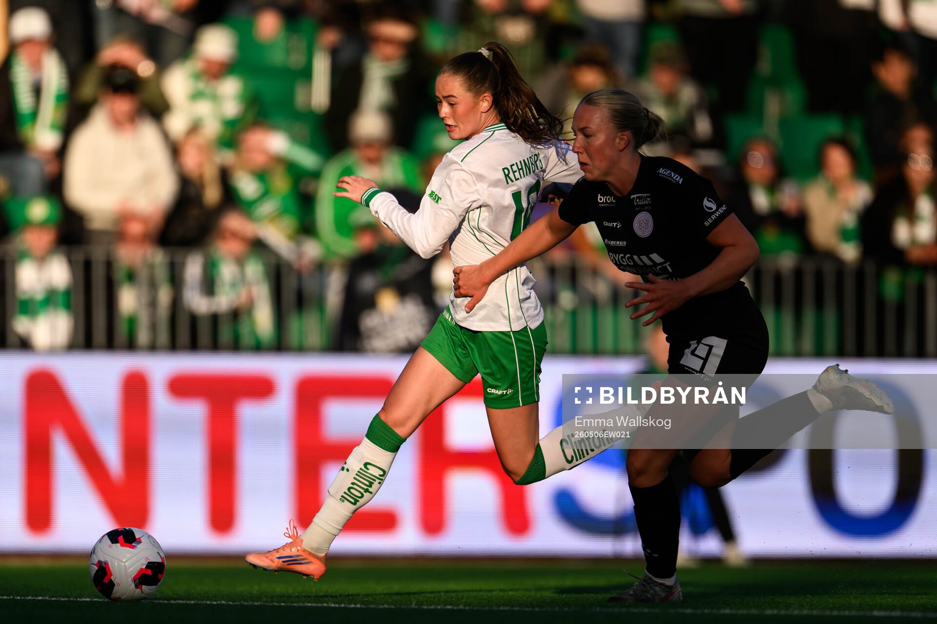 Hammarbys Svea Rehnberg och IK Uppsalas Thindra Mattsson