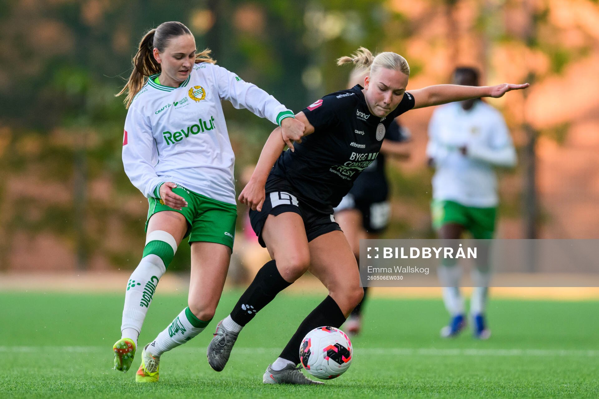 Hammarbys Vilde Hasund och IK Uppsalas Thindra Mattsson