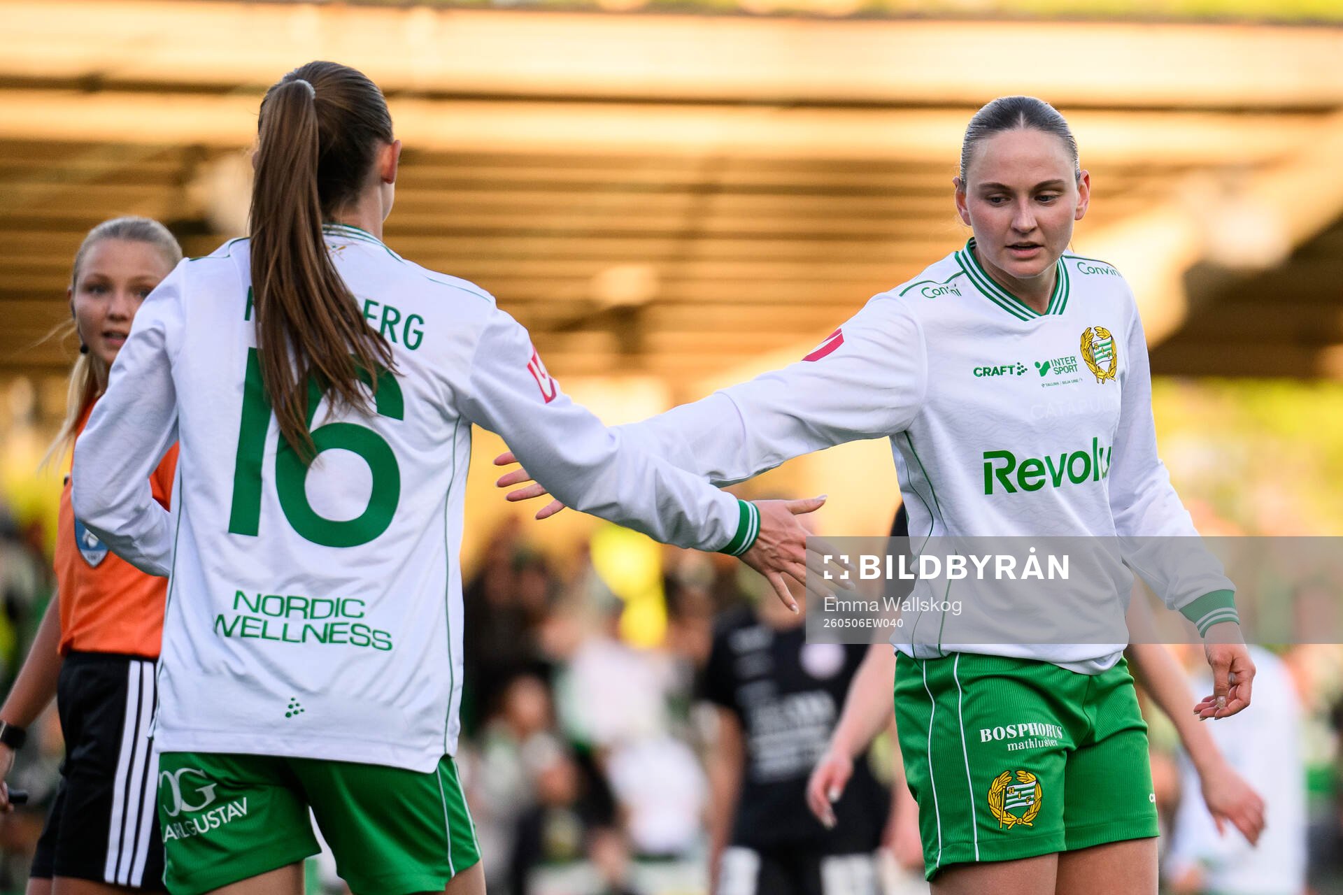 Hammarbys Svea Rehnberg och Vilde Hasund