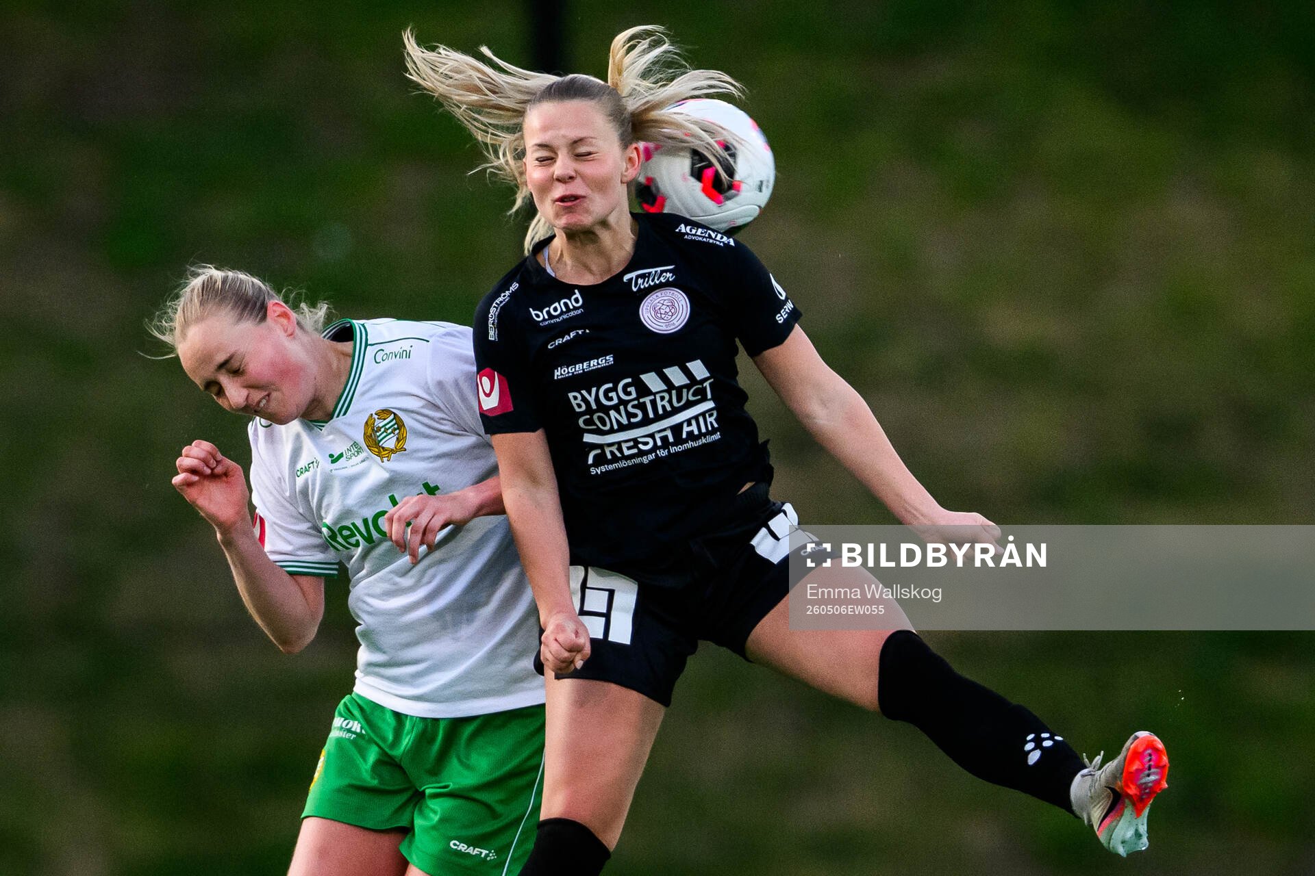 Hammarbys Emilie Bragstad och IK Uppsalas Älvali Lindström