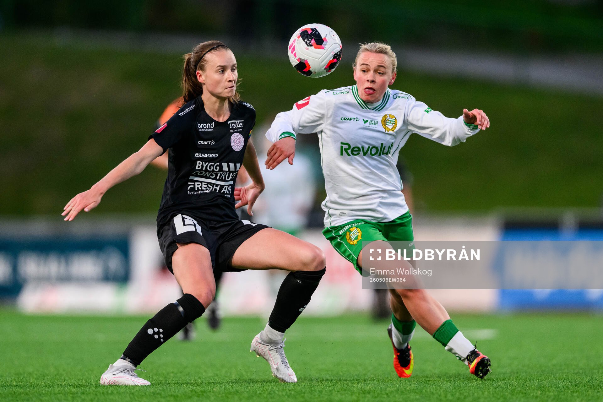 IK Uppsalas Julia Ragnarsson och Hammarbys Mari Nyhagen