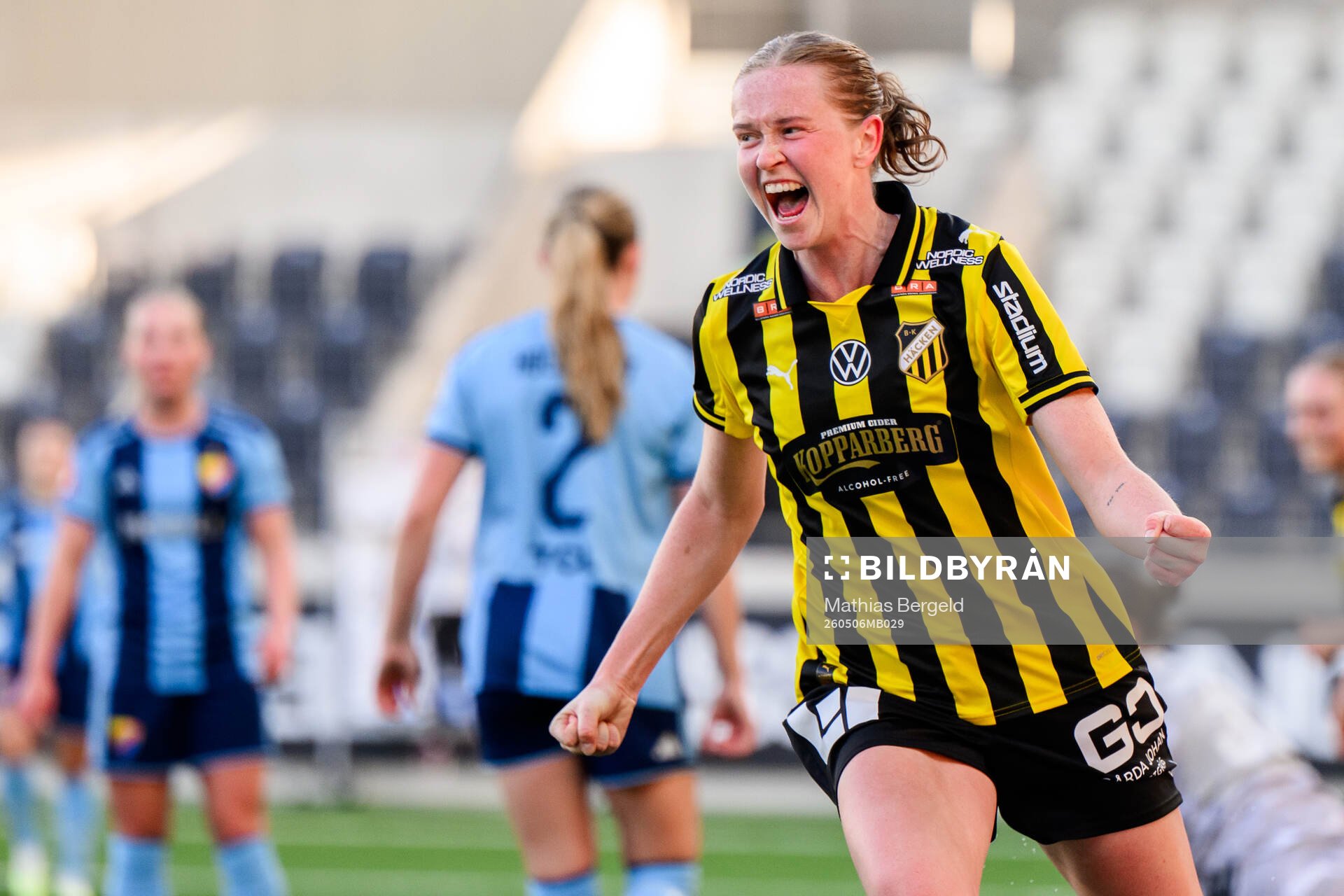 Häckens Emma Östlund jublar