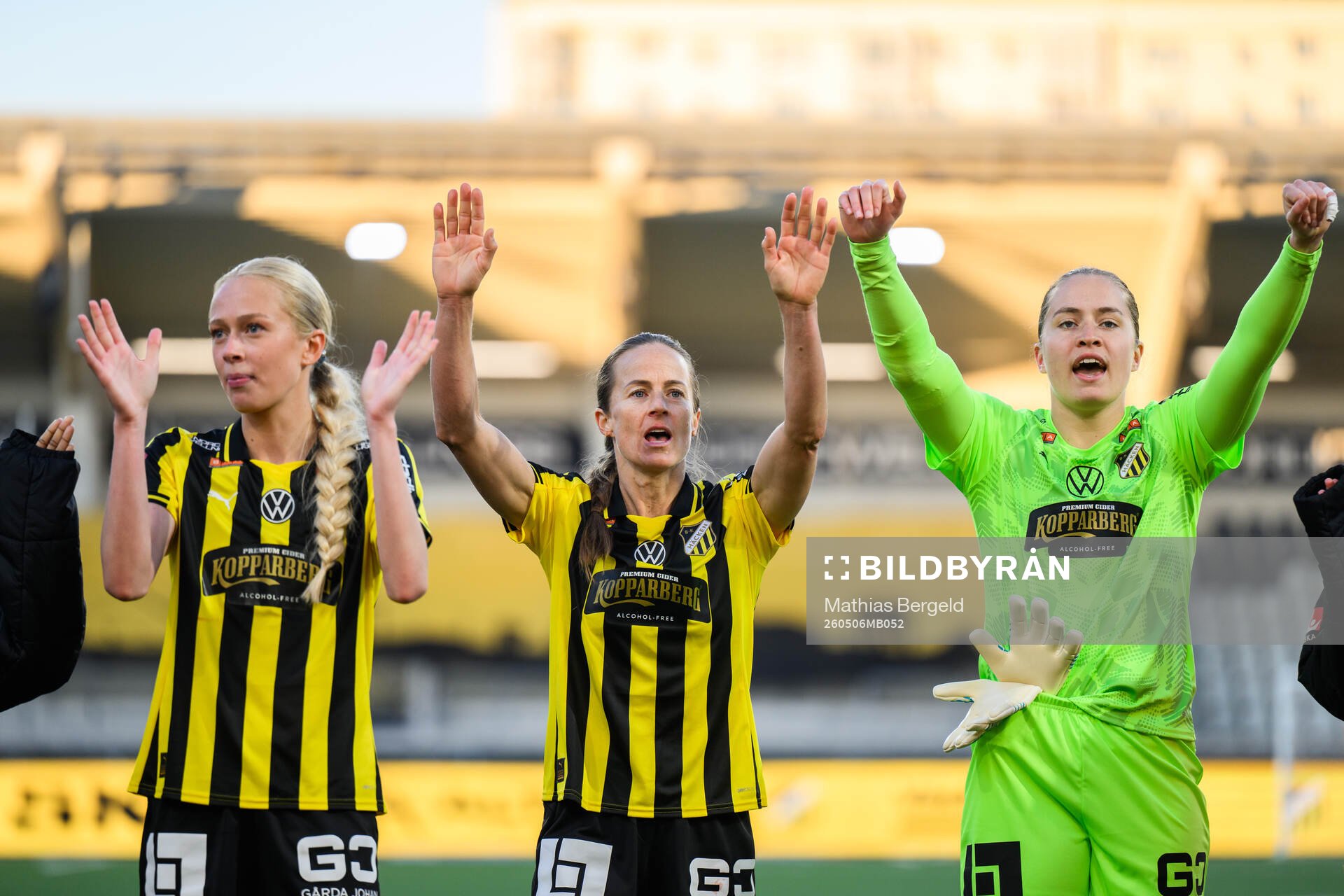 Häckens Lisa Löwing, Aivi Luik och målvakt Fanney Inga