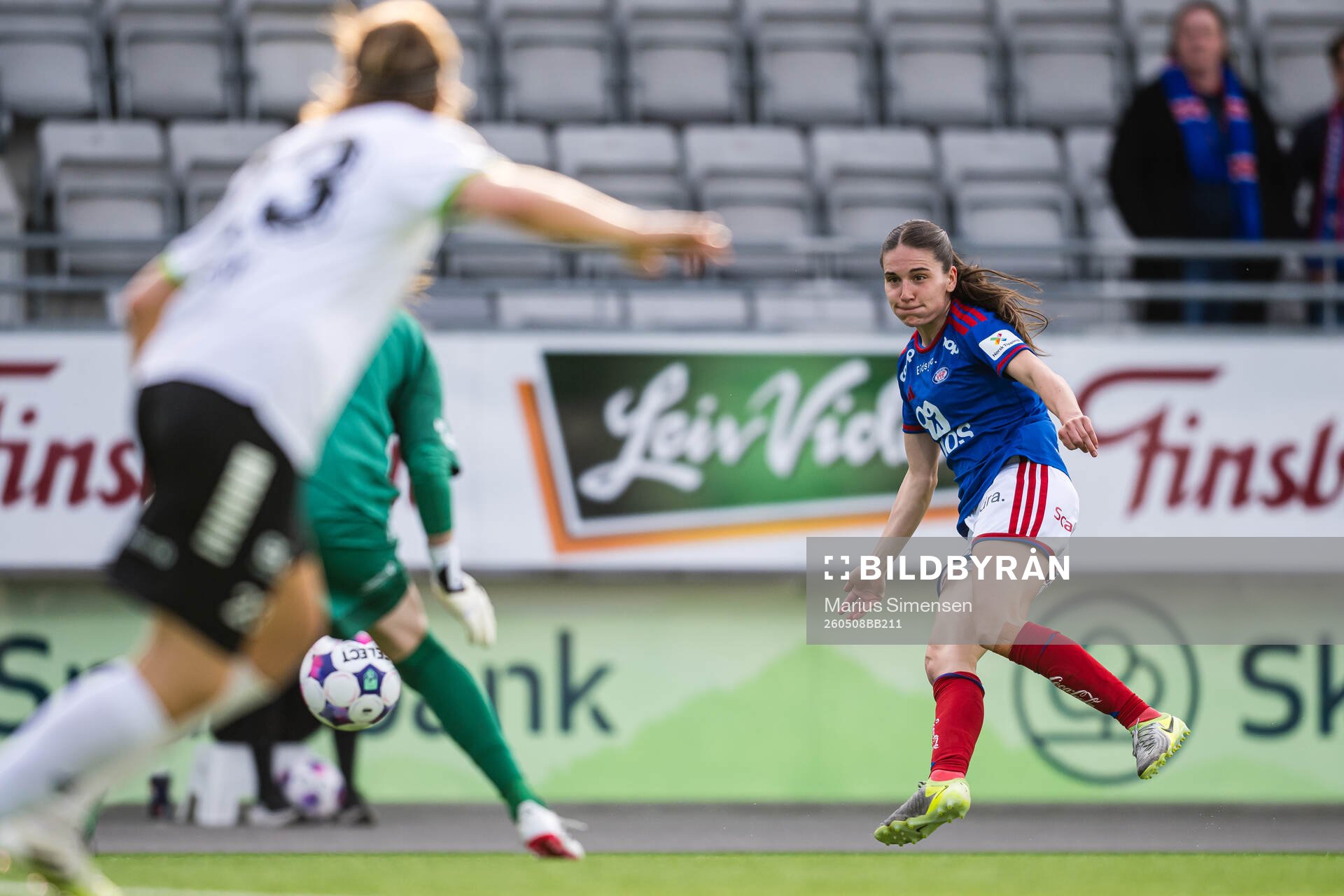 Naina Maria Inauen of Vålerenga scores the 0-2 goal