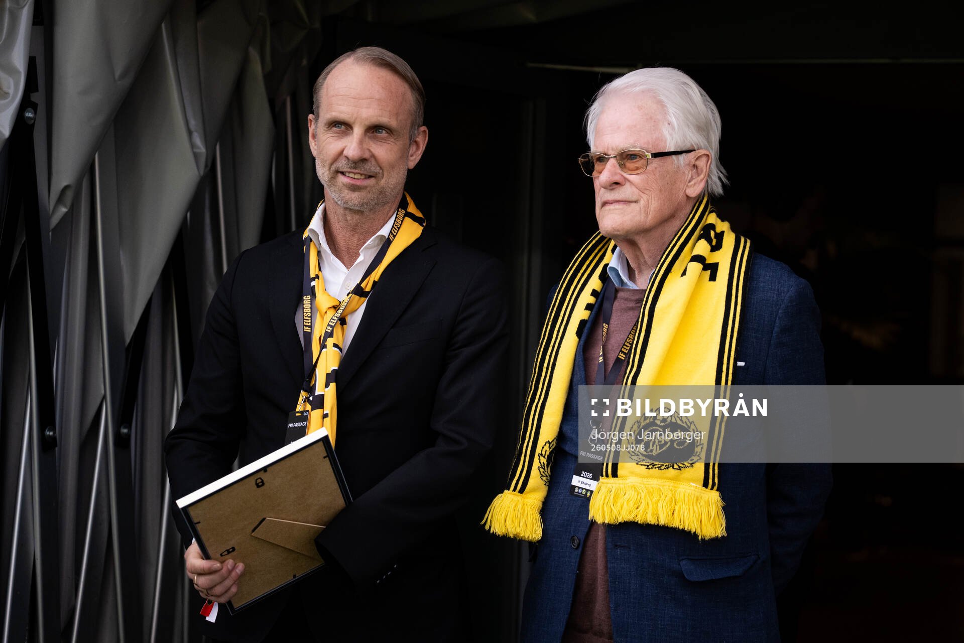 Elfsborgs styrelseledamot Joachim Modigh och Ingvar Carlsson