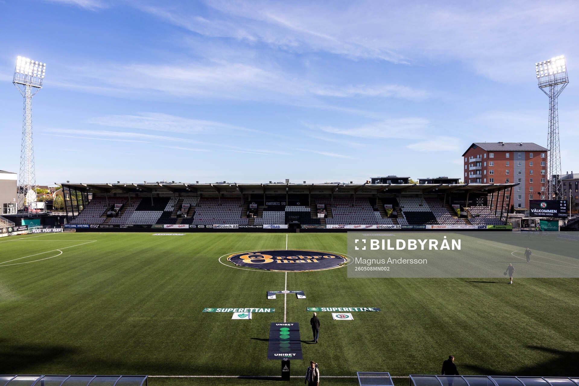 Interiör vy av Behrn Arena