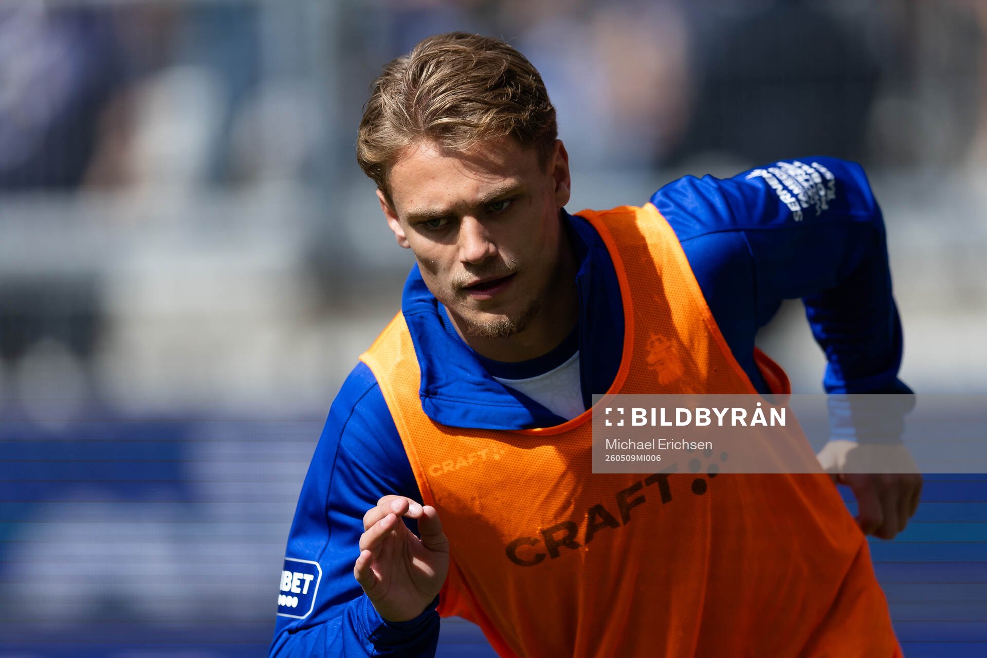 IFK Göteborgs Alfons Borén värmer upp