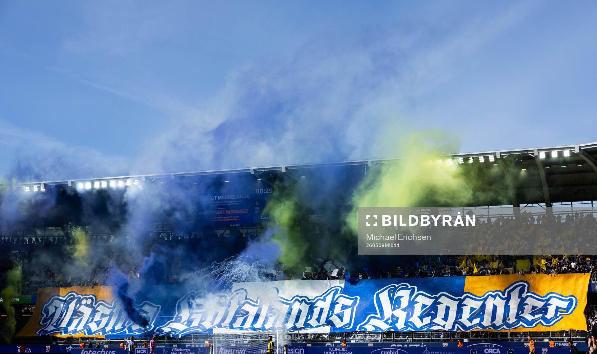 IFK Norrköpings supportrars tifo