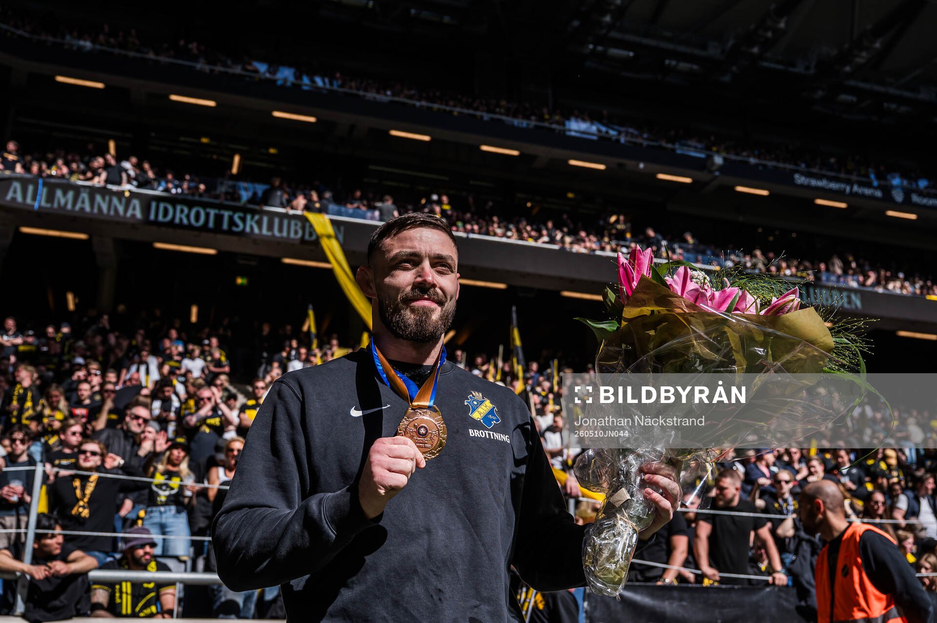 Medaljcermoni för Alex Bjurberg Kessidis VM-brons 2022