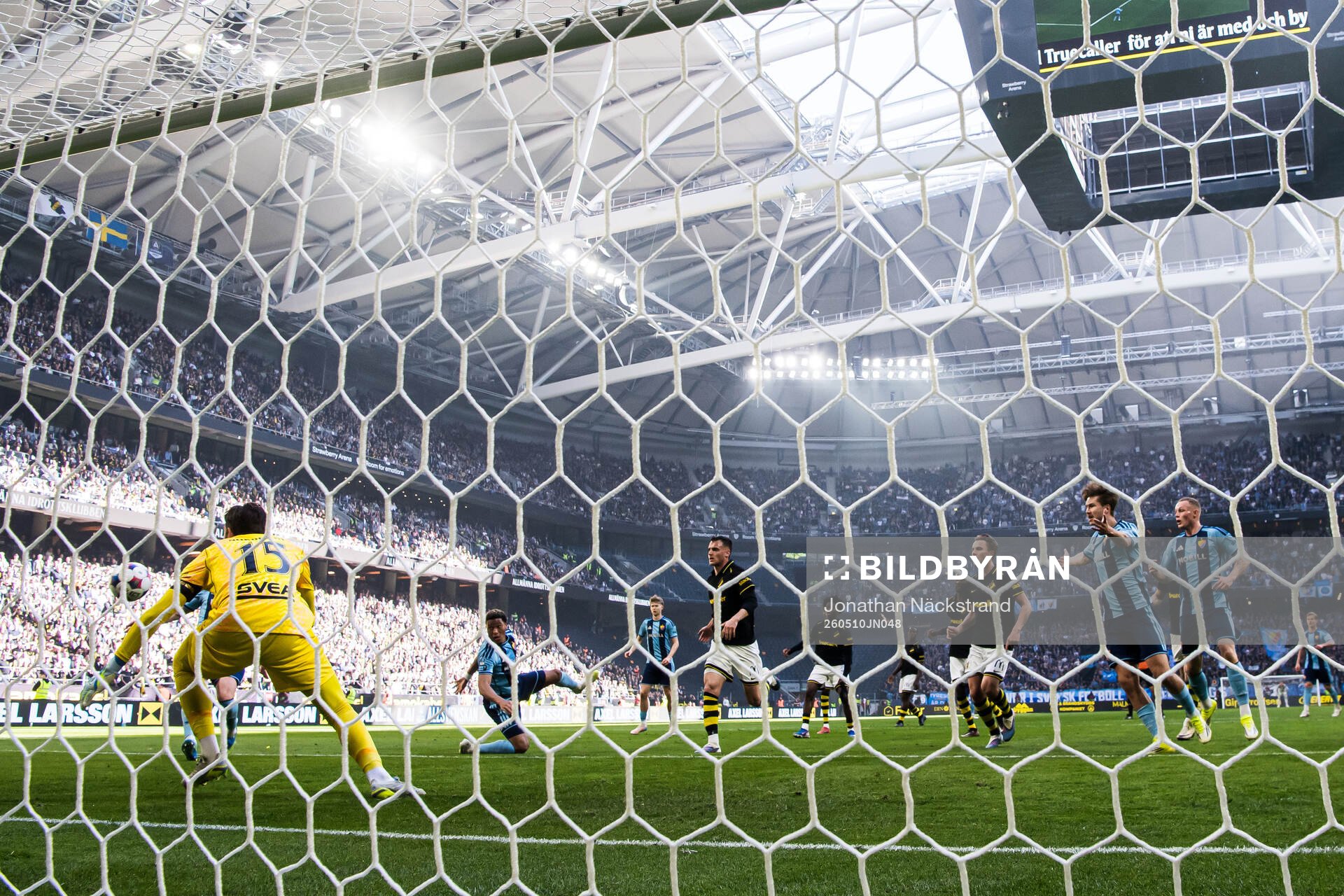 under fotbollsmatchen i Allsvenskan mellan AIK och