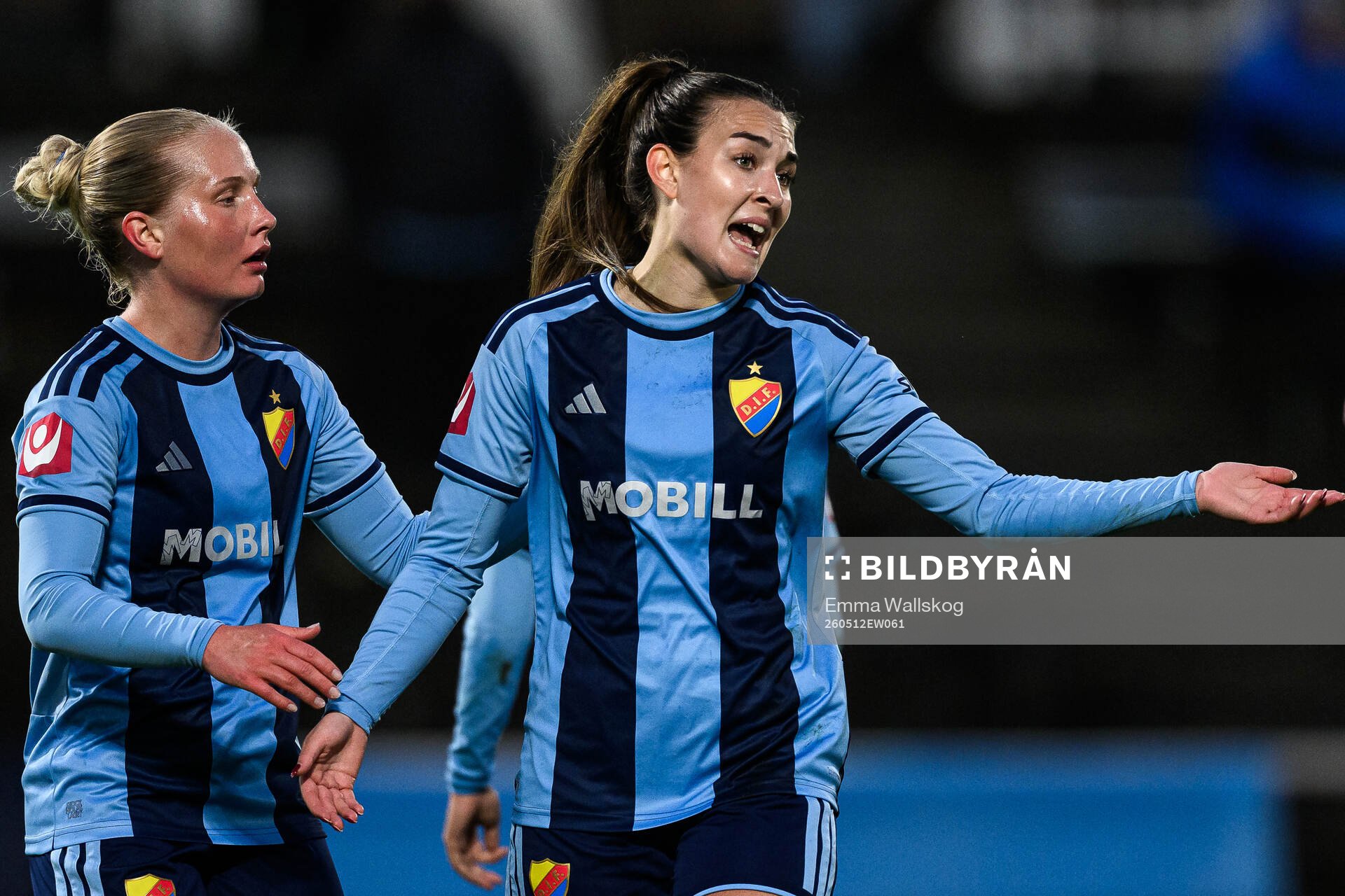 Djurgårdens Lucia Duras reagerar