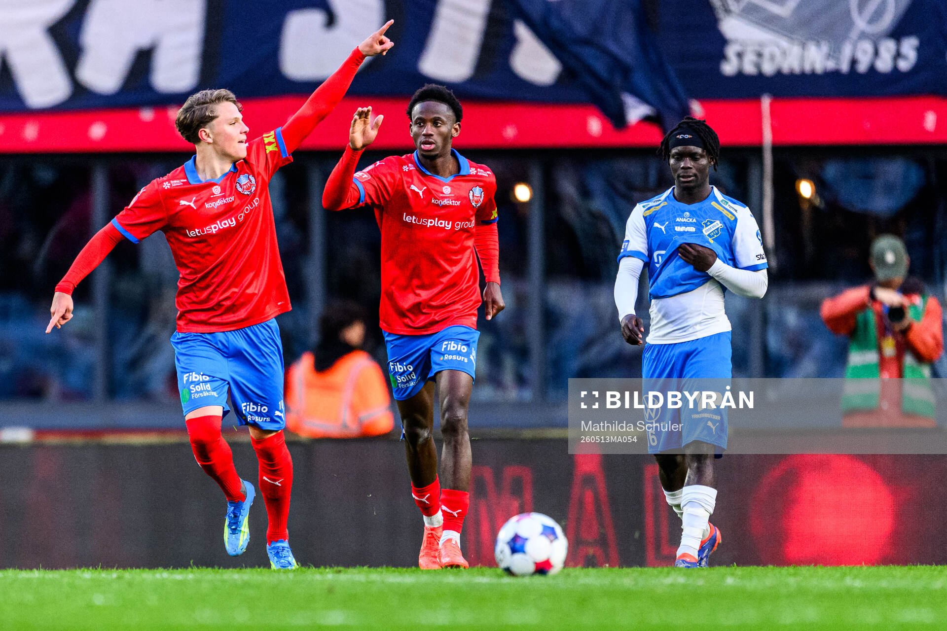Helsingborgs Lucas Landgren Persson jublar