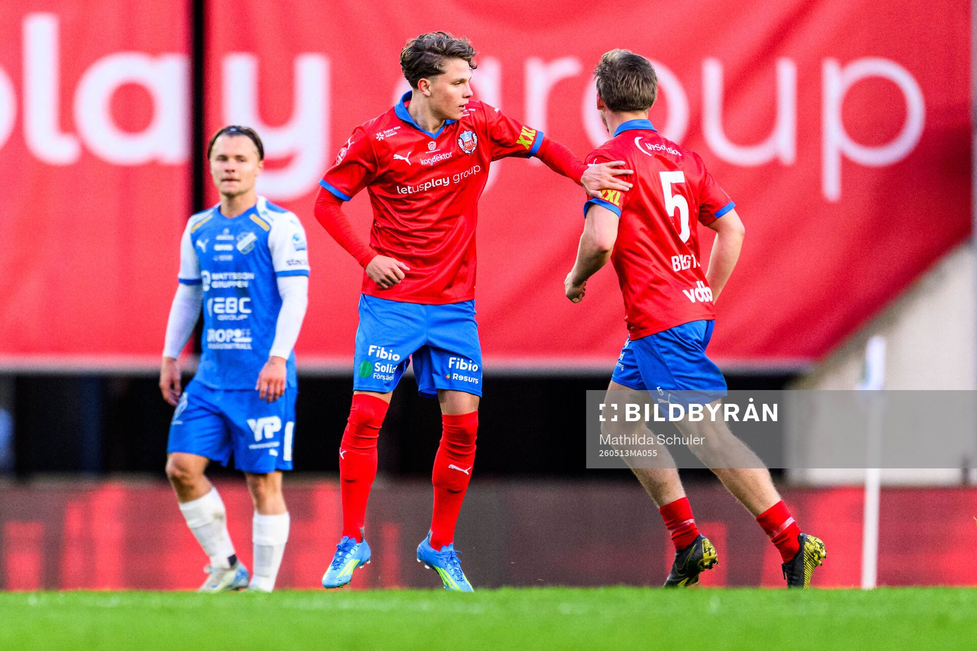 Helsingborgs Lucas Landgren Persson jublar