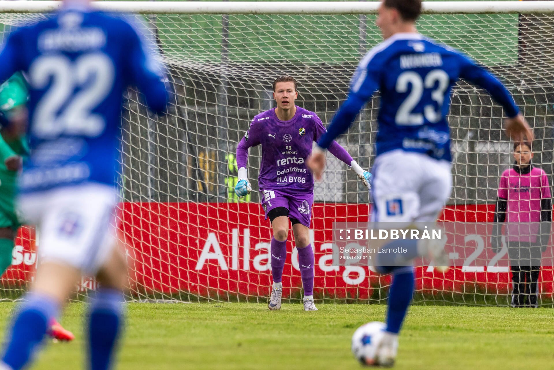 under fotbollsmatchen i Superettan mellan Ljungskile och