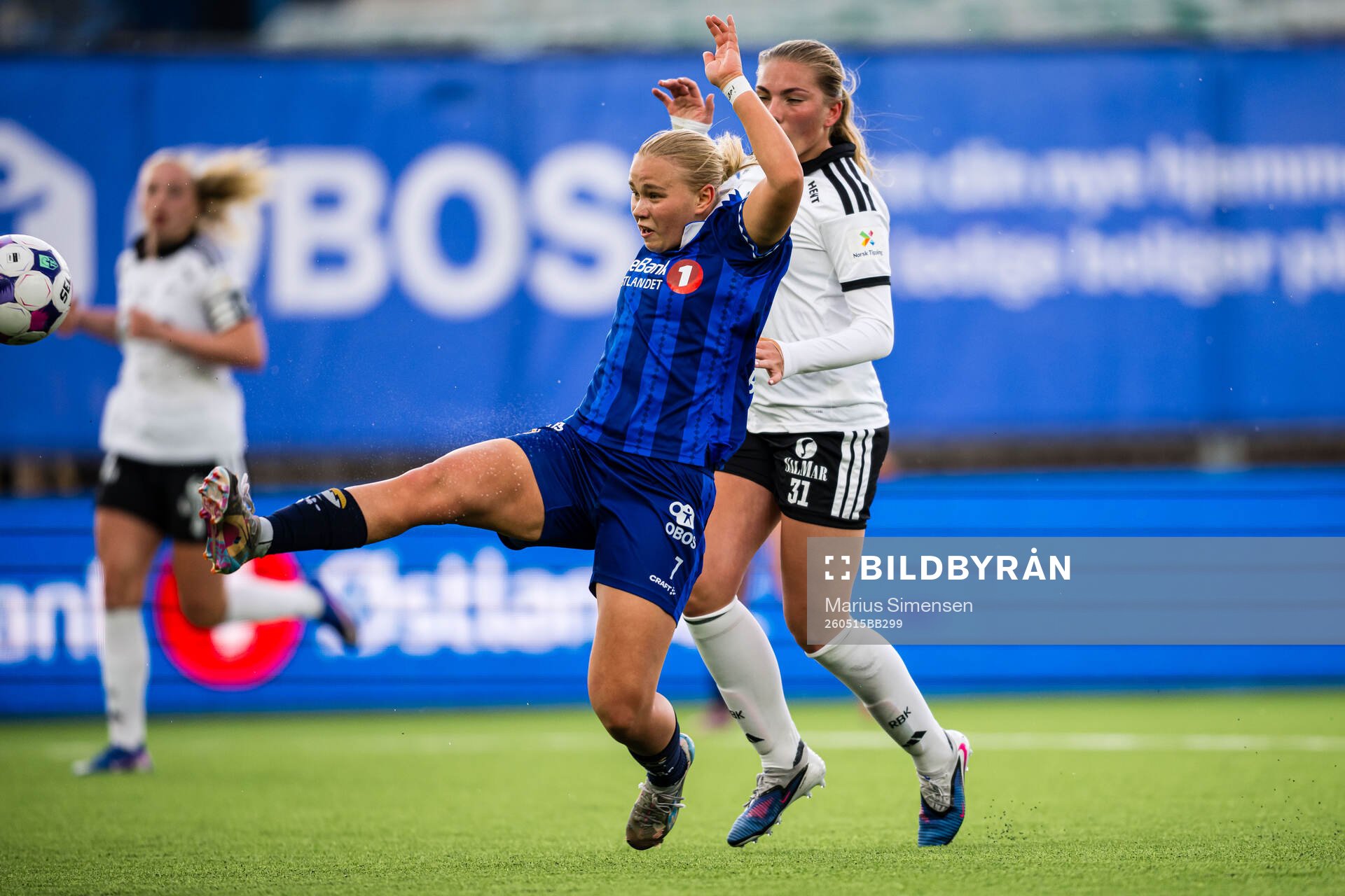 Mathea Berg-Solemdal of Stabæk scores the 1-0 goal