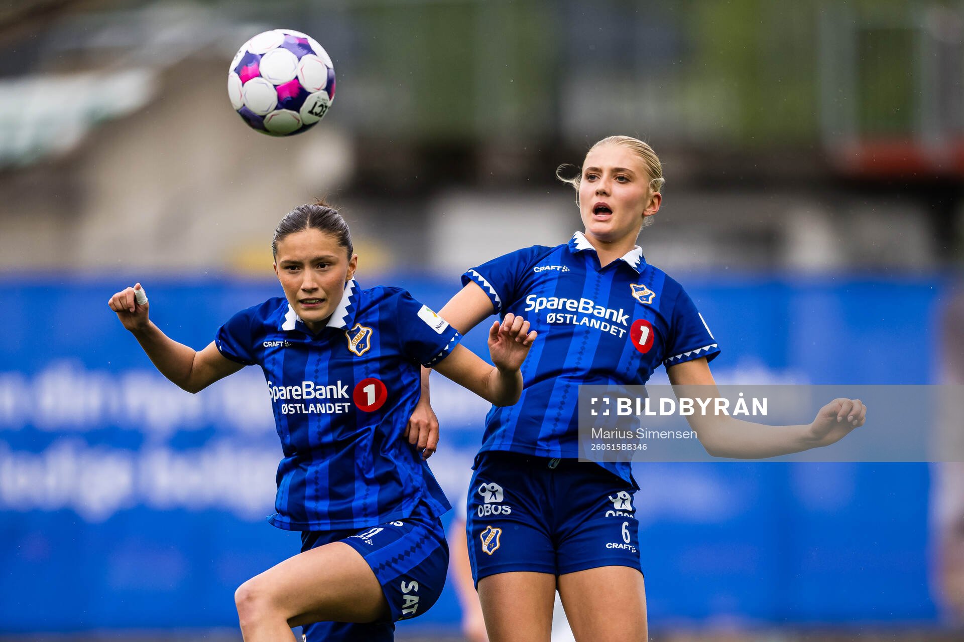 Ida Mortensen Natvik and Celia Lind Halvorsen of Stabæk