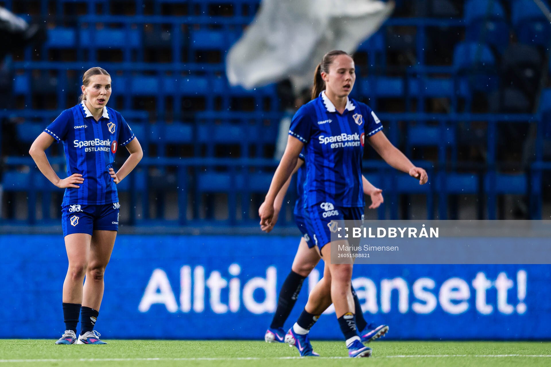 Nora Blindheim Nøss of Stabæk looks dejected