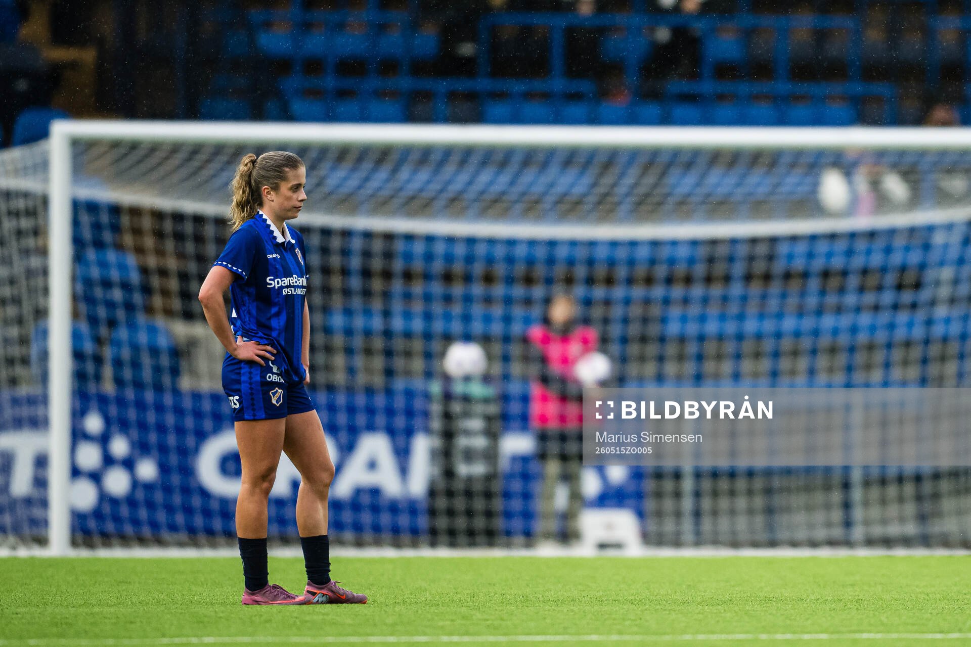 Sandra Pallesen-Nygård of Stabæk looks dejected