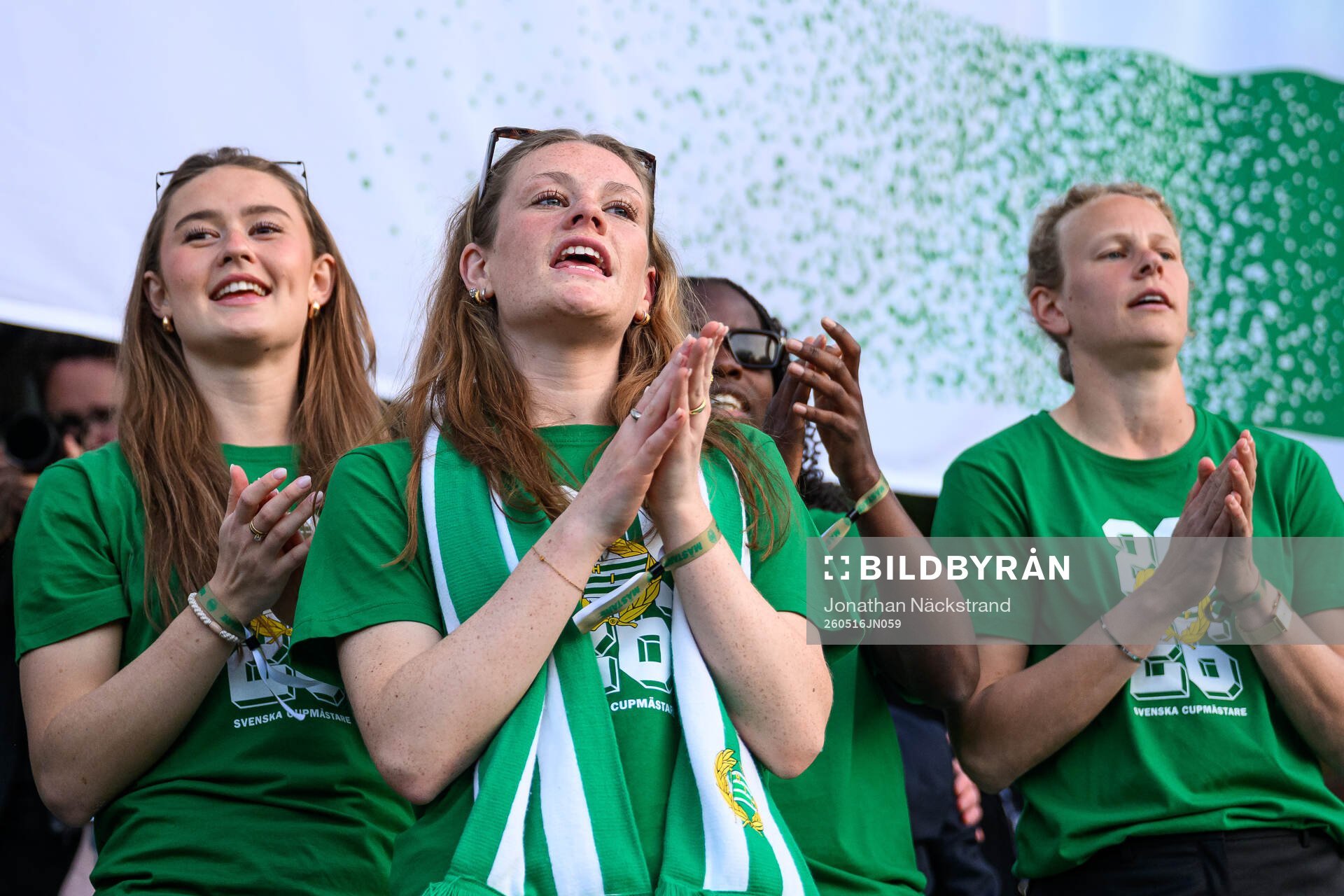 Hammarbys Svea Rehnberg, Sofia Reidy och målvakt Cajsa