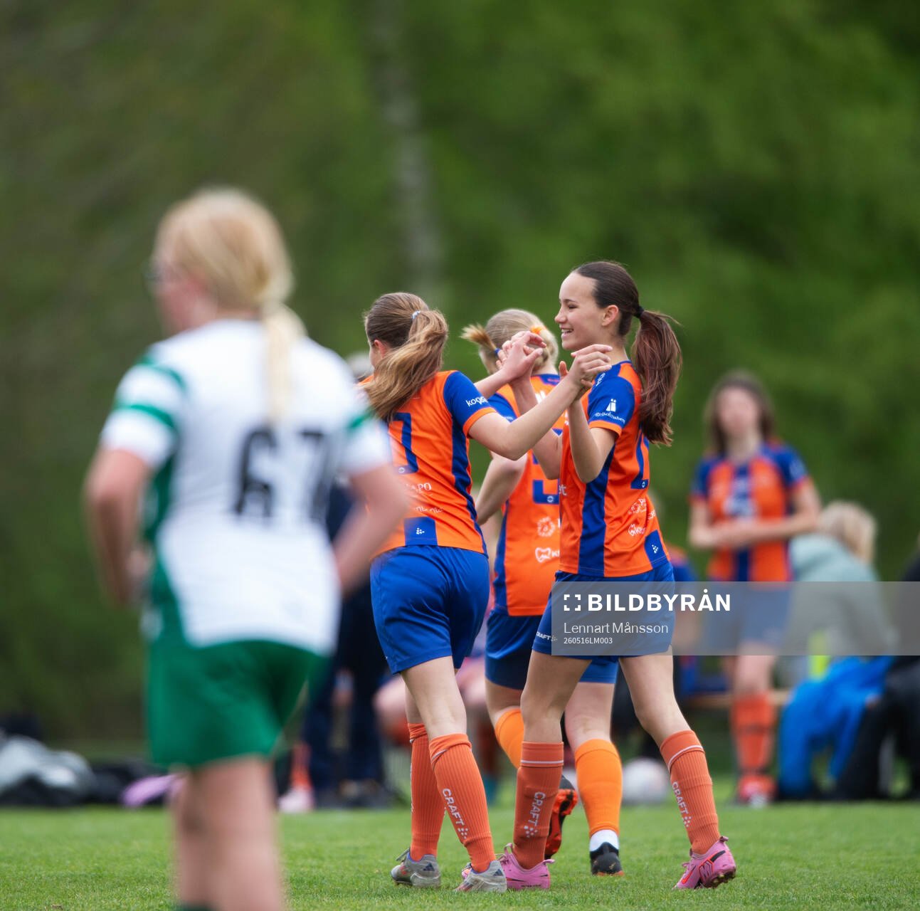 i matchen i Kvantum Cup (FCH/IFKHlm), 9-manna, flickor