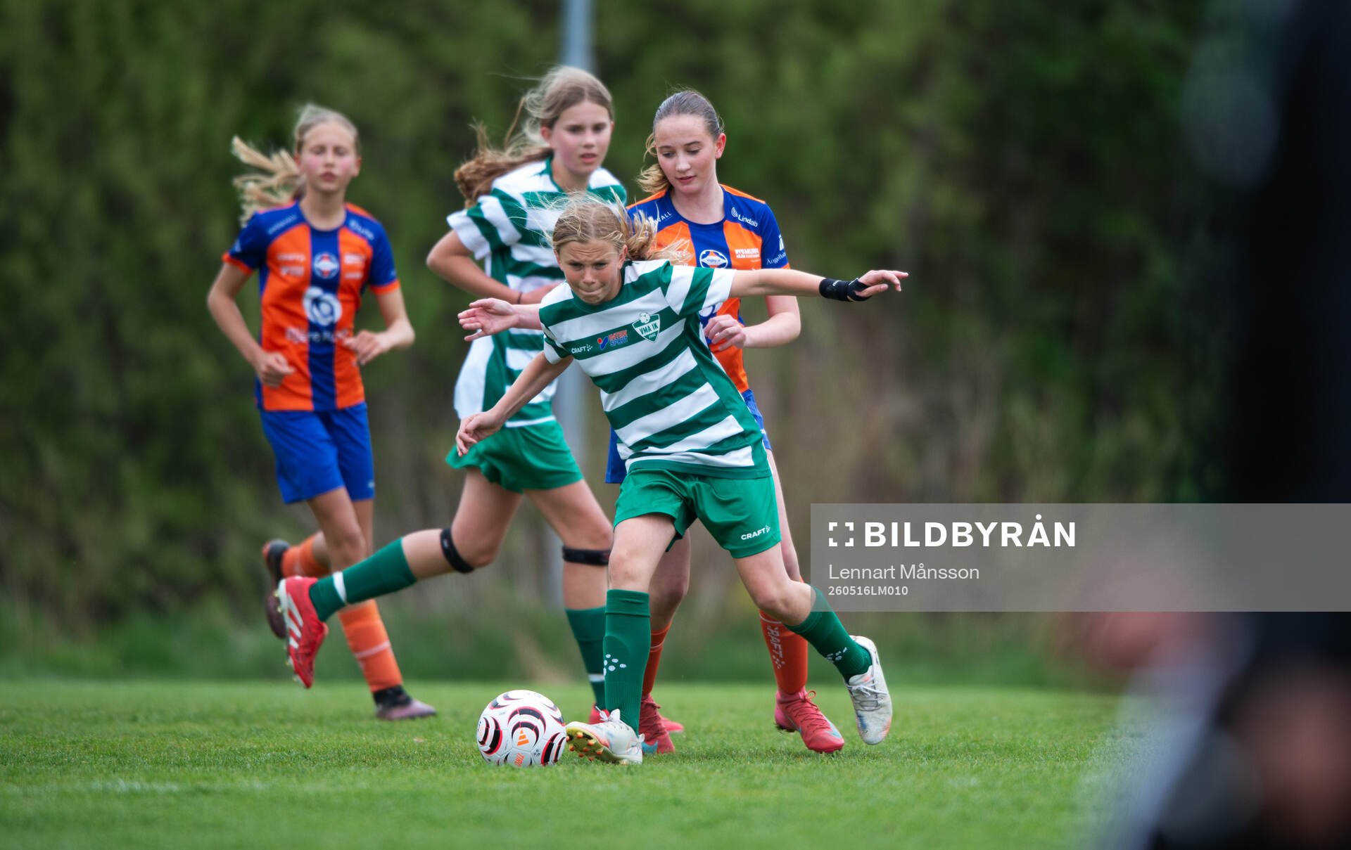 i matchen i Kvantum Cup (FCH/IFKHlm), 9-manna, flickor