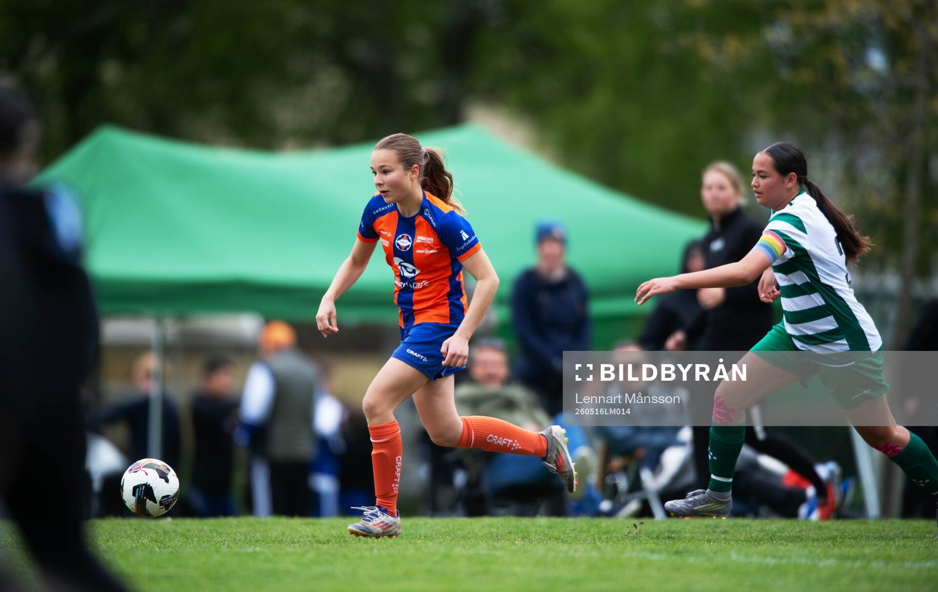 i matchen i Kvantum Cup (FCH/IFKHlm), 9-manna, flickor