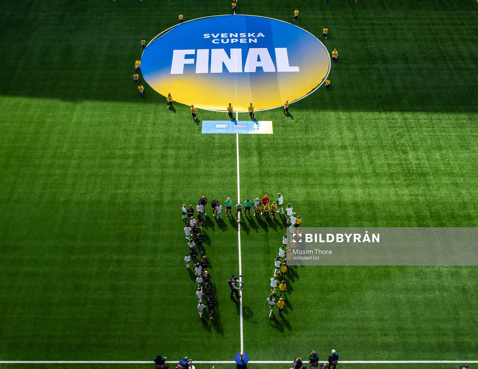 Spelarna gör entrén till finalen i Svenska Cupen mellan