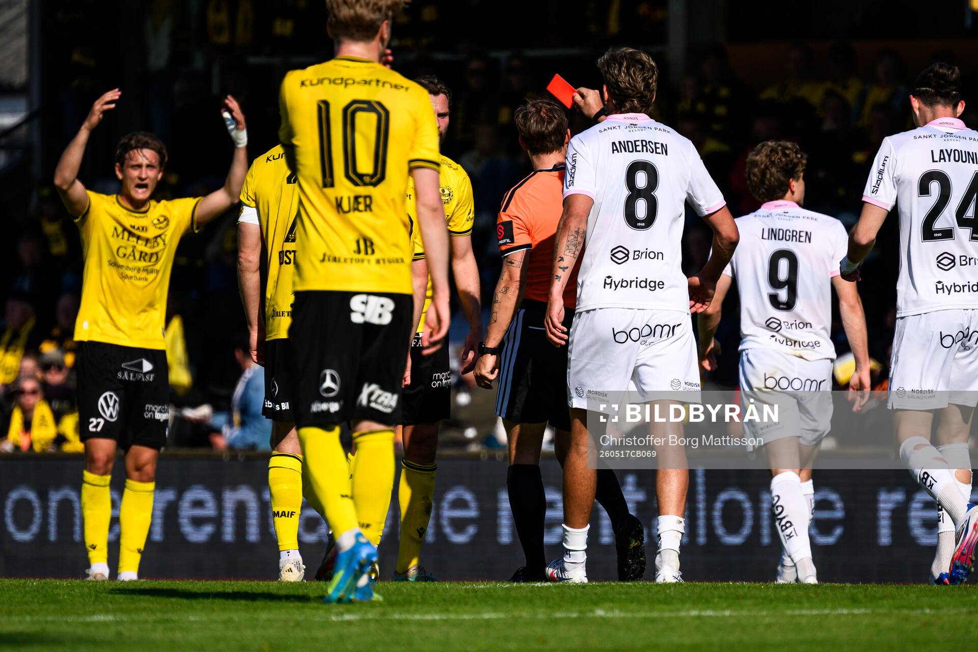 Mjällbys Axel Norén deppar