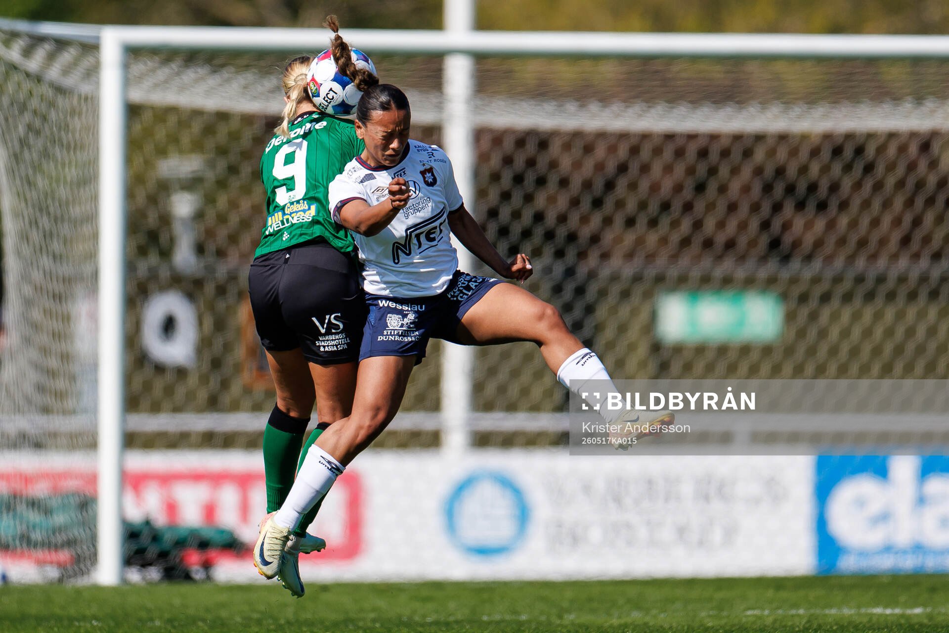 Varbergs Moa Ivarsson och Örgrytes Alicia Hellström