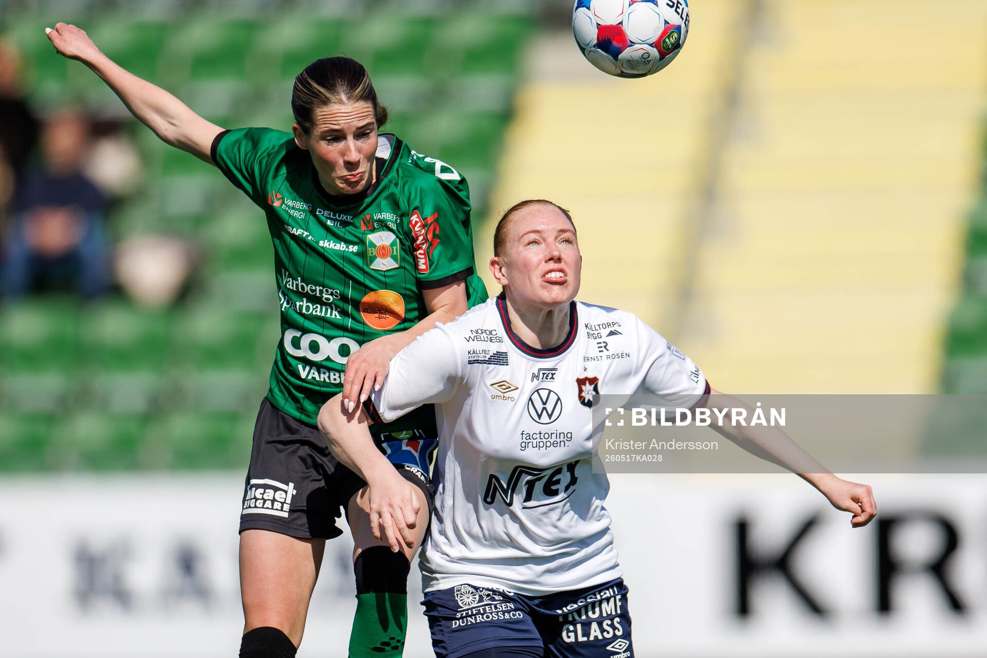 Varbergs Frida Johansson och Örgrytes Emma Thölin