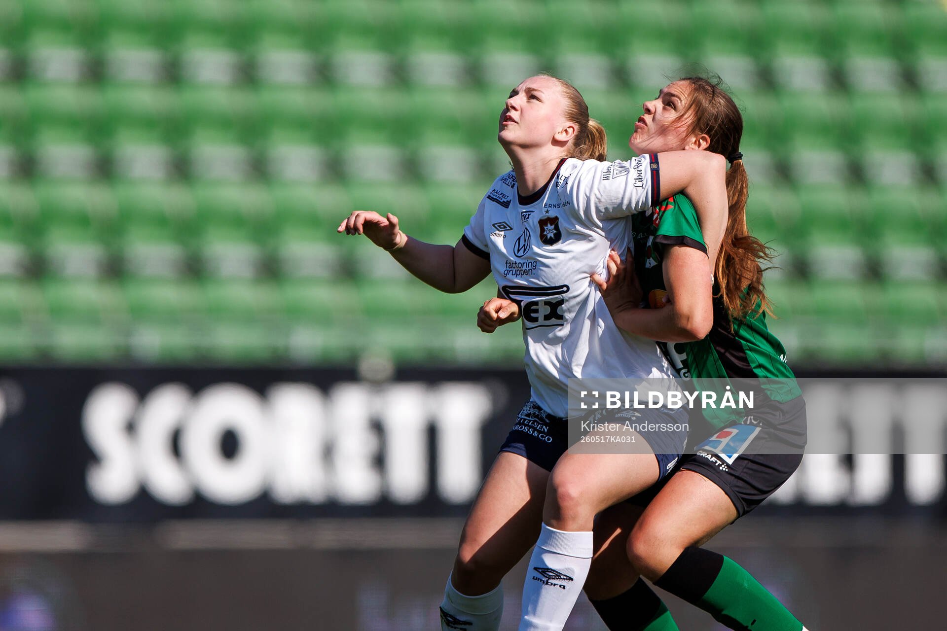 Örgrytes Nell Morup och Varbergs Maja Klasson