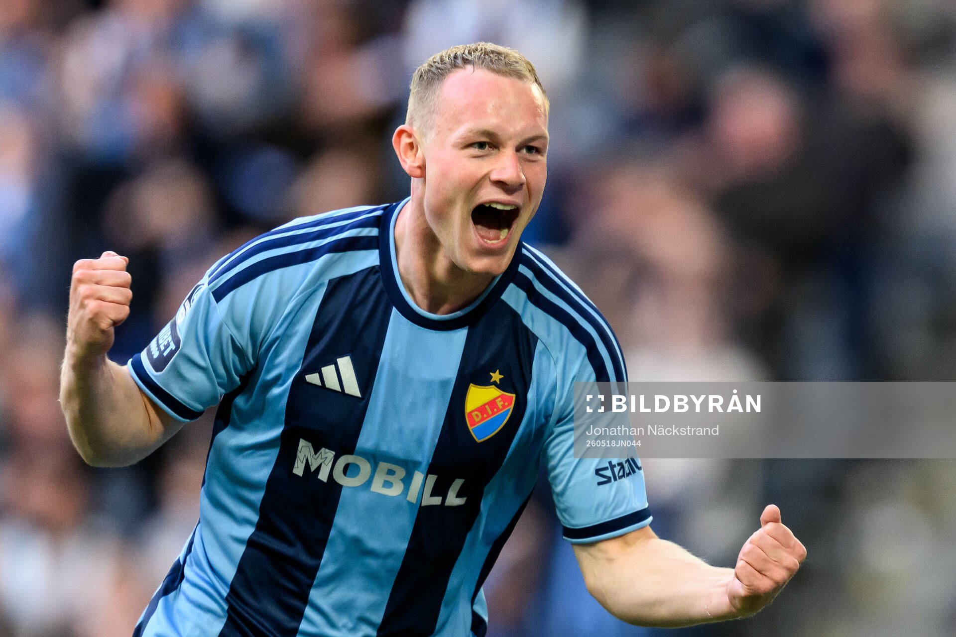Djurgårdens Kristian Lien jublar