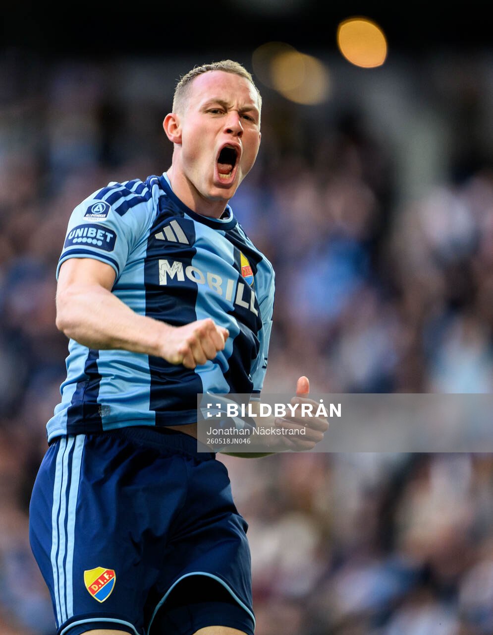 Djurgårdens Kristian Lien jublar