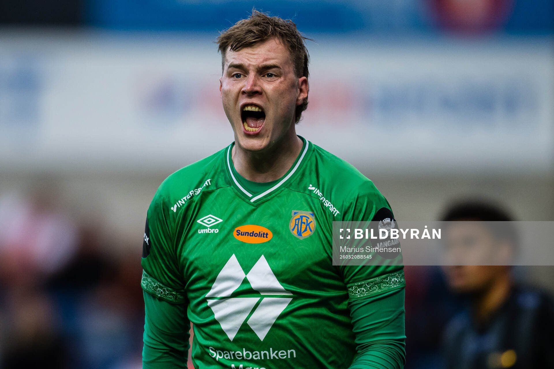 Goalkeeper Kristoffer Klaesson of Aalesund