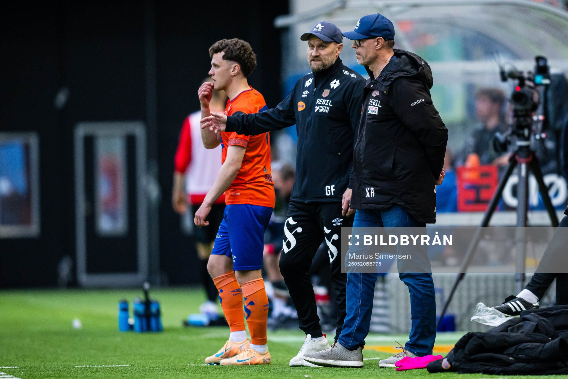 Assistant coach Geir Frigård and head coach Kjetil Rekdal